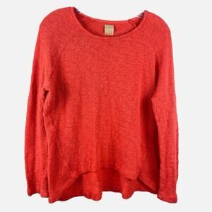 ZARA Trafaluc Textured Knit Long Slv Top Womens Size M Grunge Fall Cozy Casual